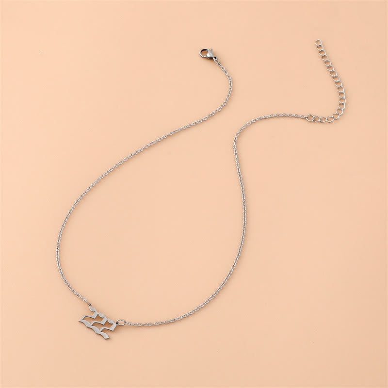 Angel Numbers Stainless Steel Necklace - Celestia-111-Silver-State of Style