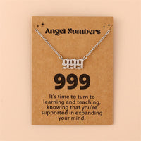 Angel Numbers Stainless Steel Necklace - Celestia-999-Silver-State of Style
