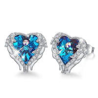 Angel Wing Earrings - Celina-Blue-State of Style