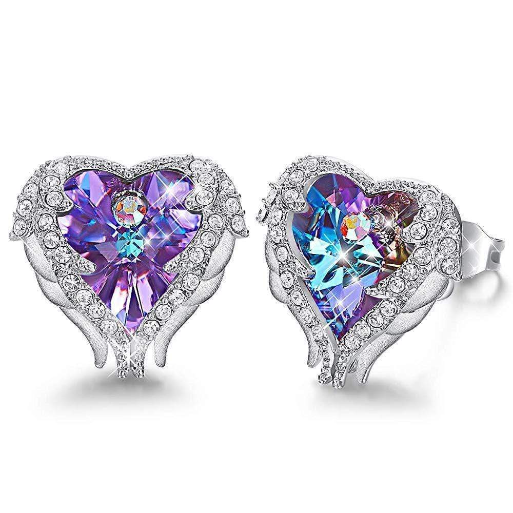 Angel Wing Earrings - Celina-Purple-State of Style