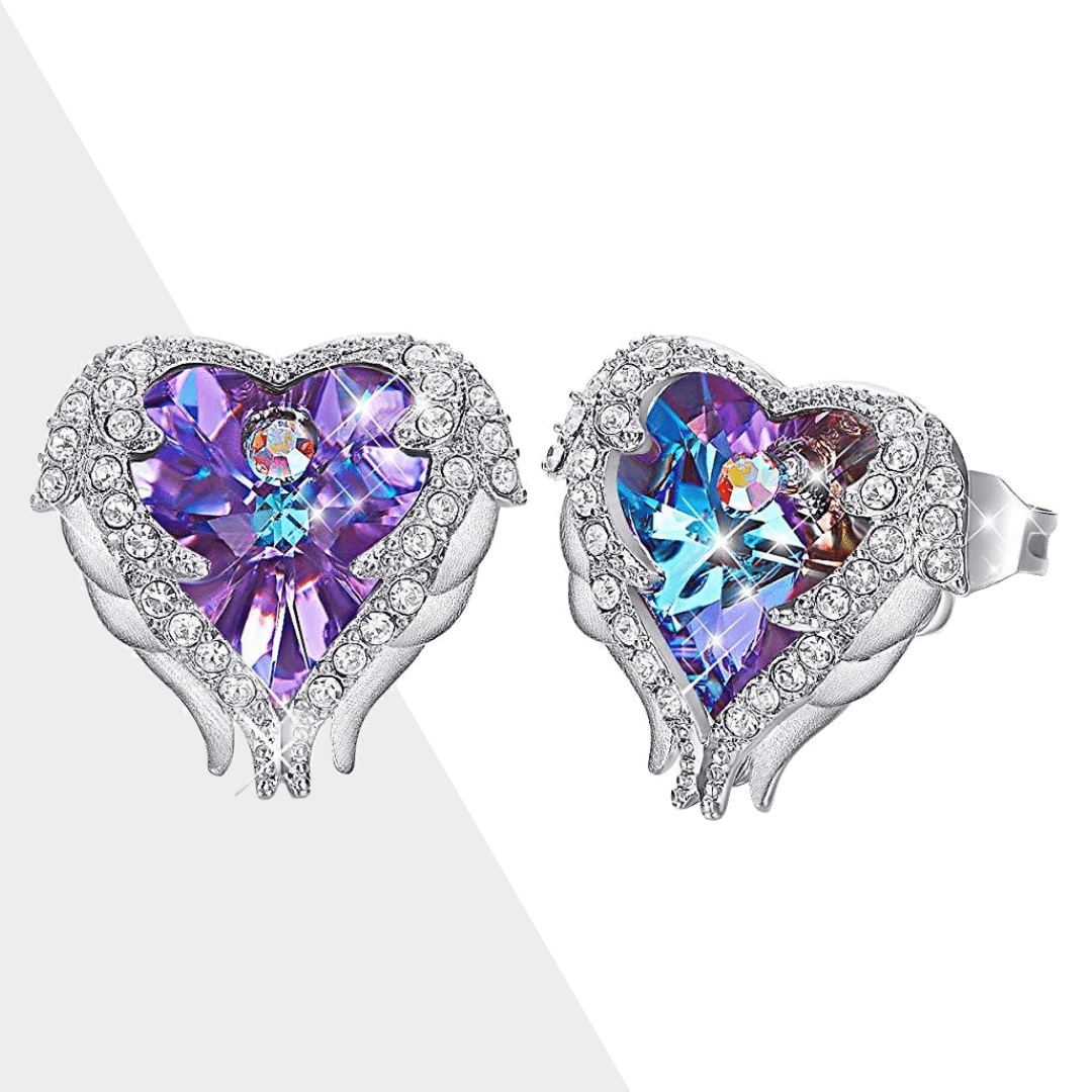 Angel Wing Earrings - Celina-Purple-State of Style