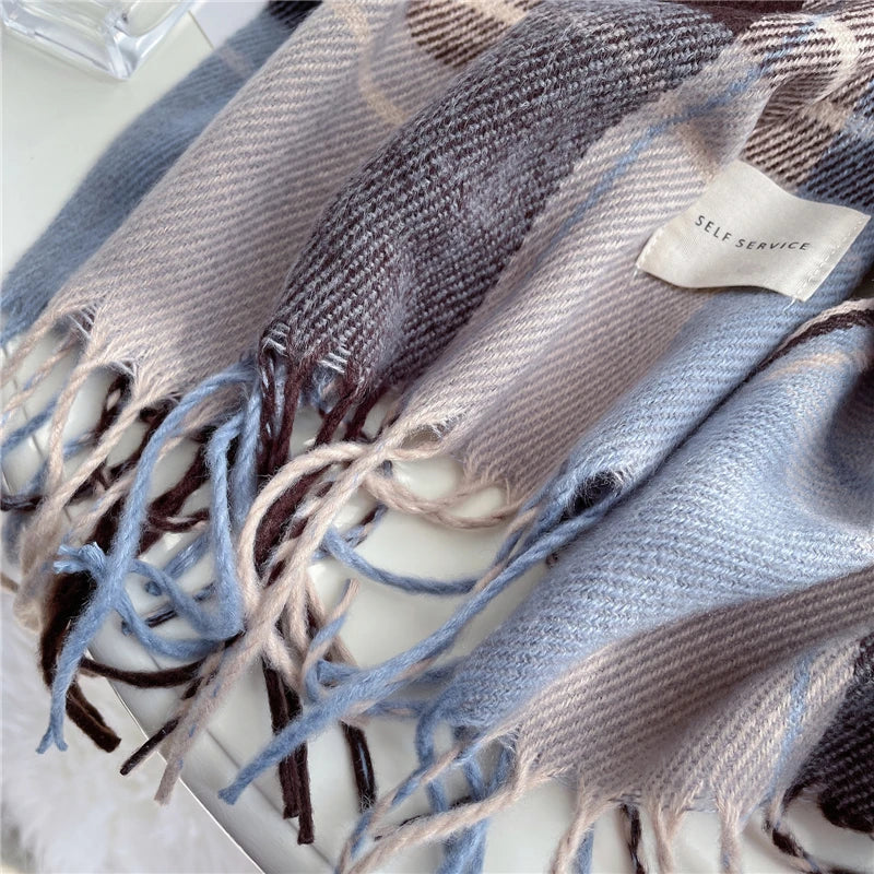 Angela Knitted Scarf | Trendy and Stylish-Navy Blue-State of Style