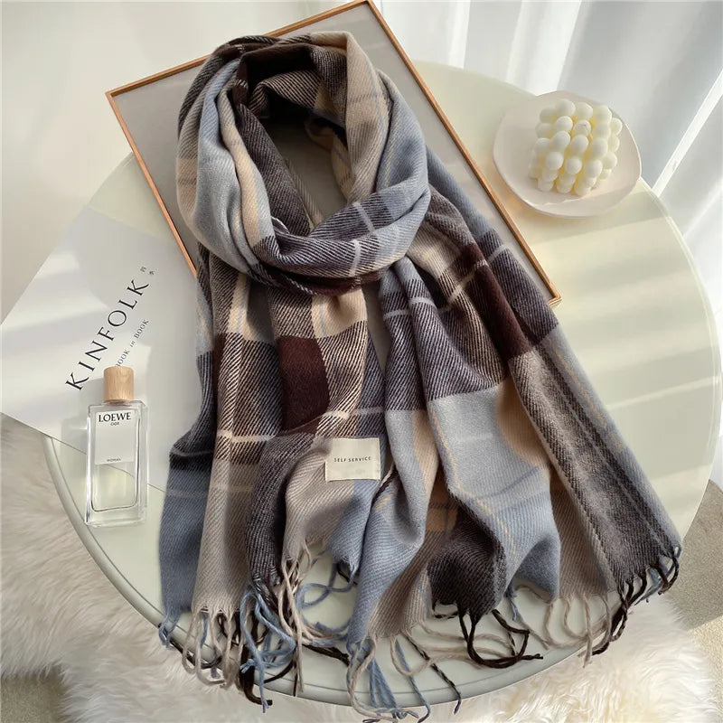Angela Knitted Scarf | Trendy and Stylish-Sky Blue-State of Style