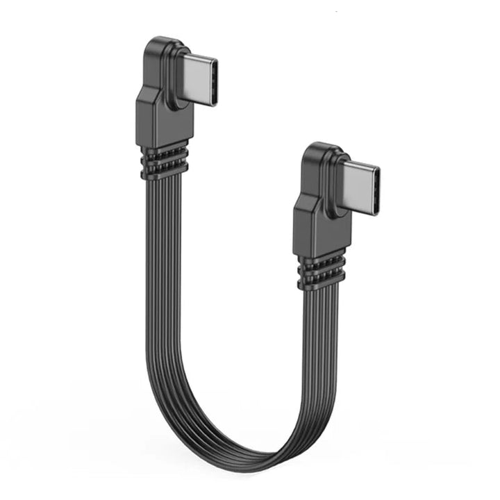 Angled Type-C to Type-C Adapter Cable – Power & Data Extension (Buy 1, Take 1 FREE)-5cm-LR male to female-State of Style