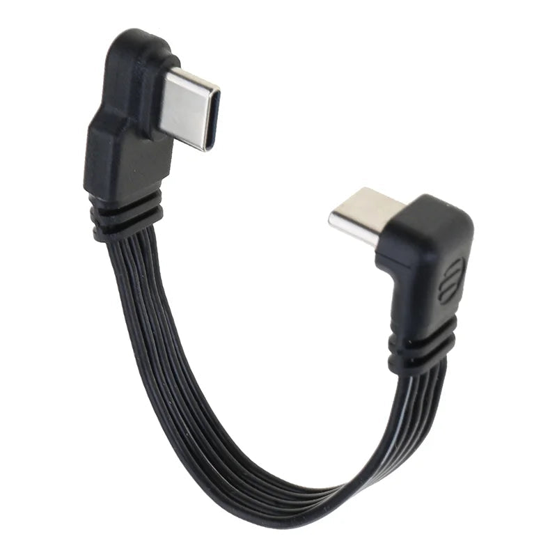 Angled Type-C to Type-C Adapter Cable – Power & Data Extension (Buy 1, Take 1 FREE)-5cm-LR male to female-State of Style