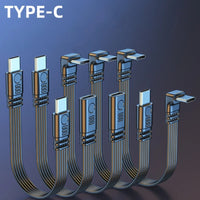 Angled Type-C to Type-C Adapter Cable – Power & Data Extension (Buy 1, Take 1 FREE)-5cm-LR male to female-State of Style