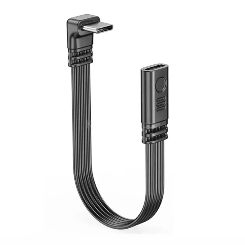 Angled Type-C to Type-C Adapter Cable – Power & Data Extension (Buy 1, Take 1 FREE)-5cm-LR male to female-State of Style