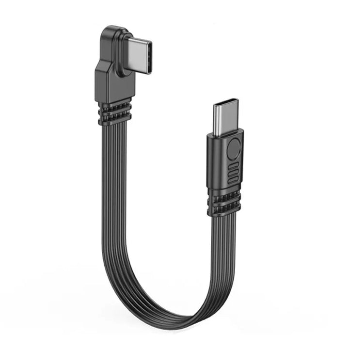 Angled Type-C to Type-C Adapter Cable – Power & Data Extension (Buy 1, Take 1 FREE)-5cm-LR male to female-State of Style