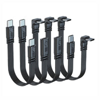 Angled Type-C to Type-C Adapter Cable – Power & Data Extension (Buy 1, Take 1 FREE)-5cm-LR male to female-State of Style