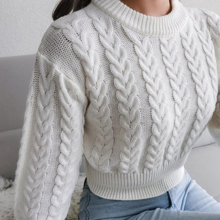 AnikasShirt | Women's Knitted Sweater-Blue-S-State of Style