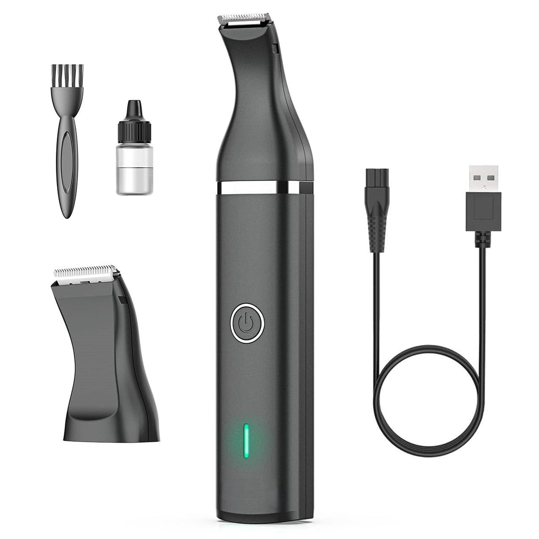 Animal Clipper with Double Blades - Quiet & Cordless Grooming Tool-Black-State of Style