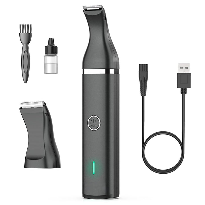 Animal Clipper with Double Blades - Quiet & Cordless Grooming Tool-Black-State of Style