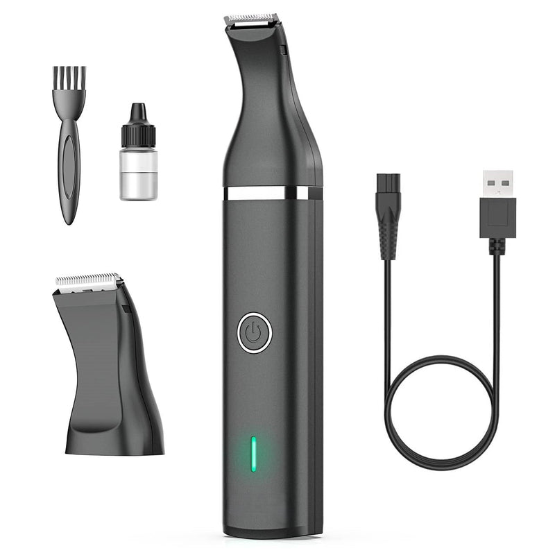 Animal Clipper with Double Blades - Quiet & Cordless Grooming Tool-Black-State of Style