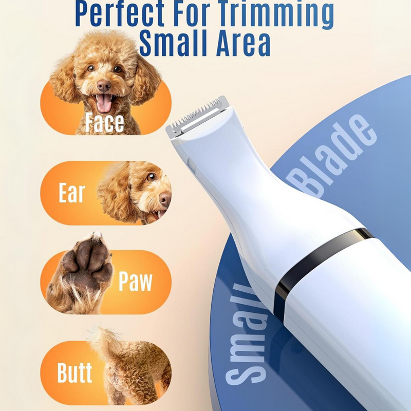 Animal Clipper with Double Blades - Quiet & Cordless Grooming Tool-White-State of Style