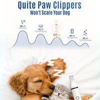 Animal Clipper with Double Blades - Quiet & Cordless Grooming Tool-White-State of Style