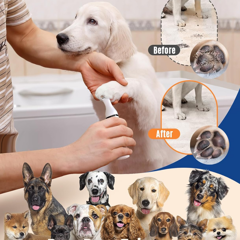 Animal Clipper with Double Blades - Quiet & Cordless Grooming Tool-White-State of Style