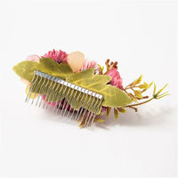 Anita Traditional Hair Accessory – Elegant Floral Hair Comb-Purple 1-State of Style