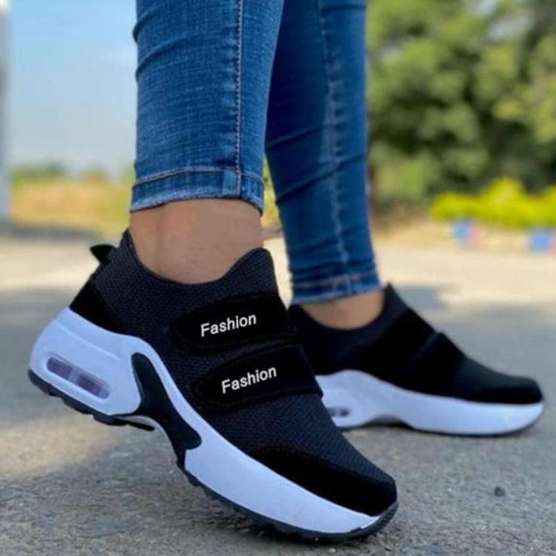 AnjesSneaks | Women's Orthopaedic Sneakers-Black-4.5-State of Style