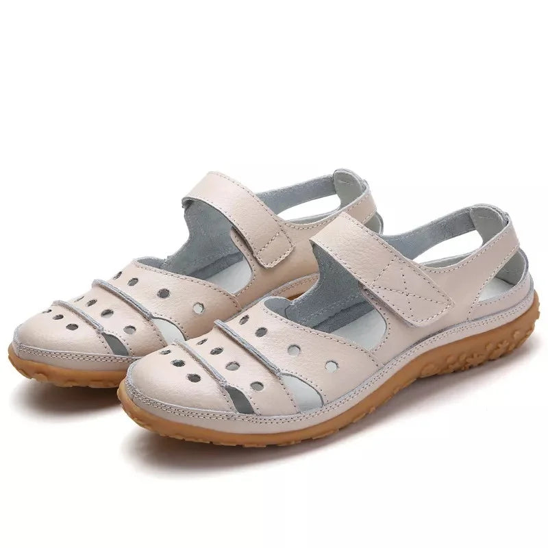 Anna - Orthopädische Beige Sandalen-Beige-35-State of Style