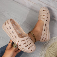 Anna - Orthopedische Comfortabele Zwarte Strand Sandalen-Beige 2-36-State of Style