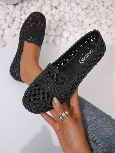 Anna - Orthopedische Comfortabele Zwarte Strand Sandalen-Zwart 3-36-State of Style