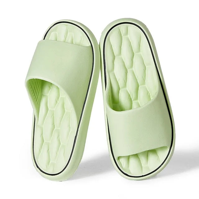 Anna - Orthopedische Crèmekleurige Slippers-Groen-36-37(past op 35-36)-State of Style