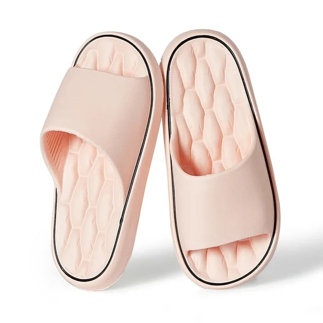 Anna - Orthopedische Crèmekleurige Slippers-Roze-36-37(past op 35-36)-State of Style