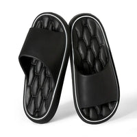 Anna - Orthopedische Crèmekleurige Slippers-Zwart-36-37(past op 35-36)-State of Style