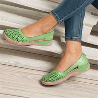 Anna - Orthopedische Platte Bruine Schoenen-Groen-35-State of Style