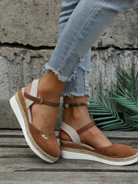 Anna - Orthopedische Suède Bruine Espadrilles-Bruin-36-State of Style