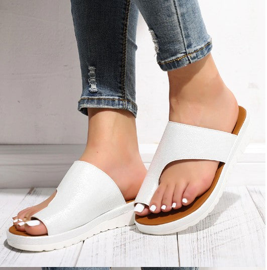 Anna - Orthopedische Zwart Comfort Slippers-35-Wit-State of Style