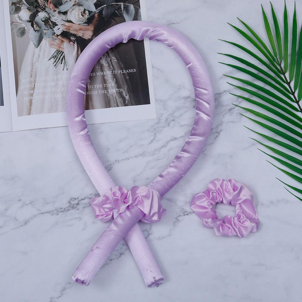 AnneliesKruller | Heat-Free Curling Wand for Women-Purple-State of Style