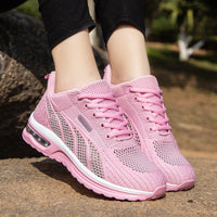 AnneliesShoes | Women’s Sports Shoes with Extreme Shock Absorption-Black-Pink-Red-4.5-State of Style