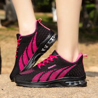 AnneliesShoes | Women’s Sports Shoes with Extreme Shock Absorption-Black-Pink-Red-4.5-State of Style
