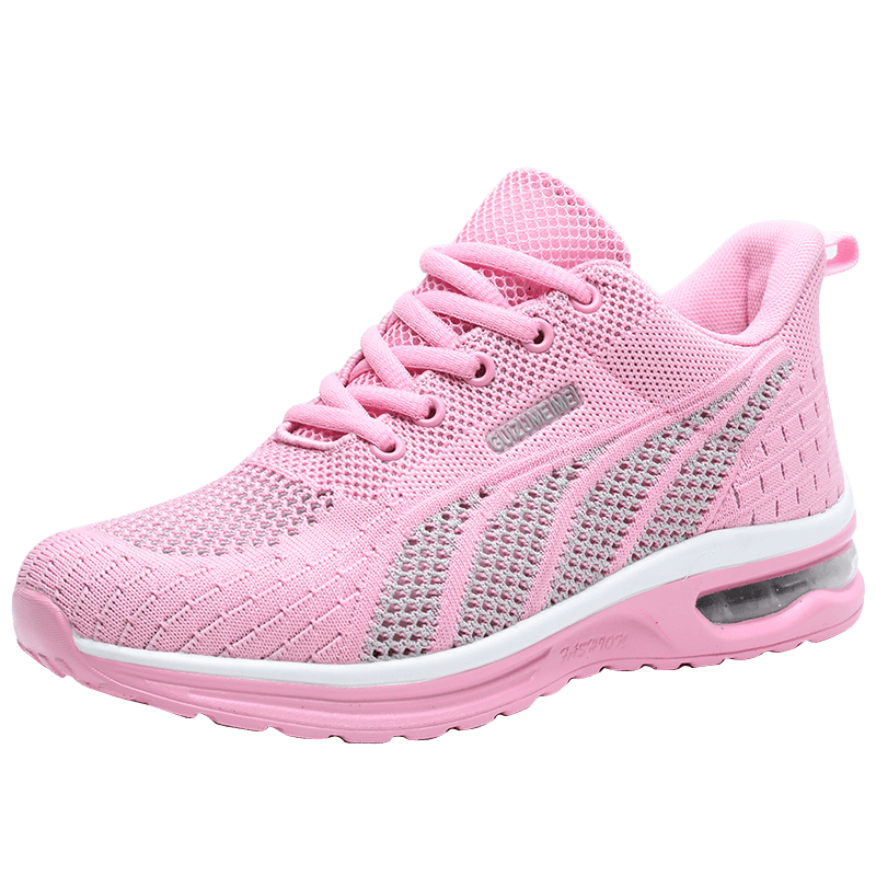 AnneliesShoes | Women’s Sports Shoes with Extreme Shock Absorption-Black-Pink-Red-4.5-State of Style