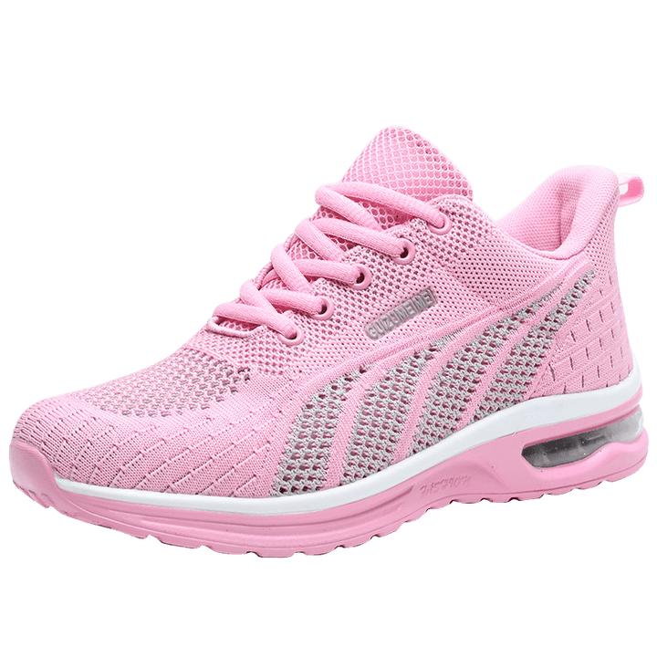 AnneliesShoes | Women’s Sports Shoes with Extreme Shock Absorption-Black-Pink-Red-4.5-State of Style