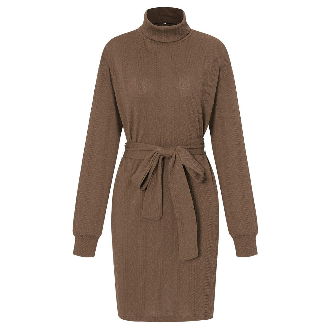 Annemarieke’s Elegant Bodycon Dress for Women-Khaki-S-State of Style
