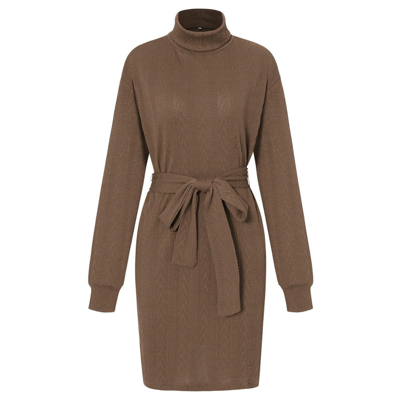 Annemarieke’s Elegant Bodycon Dress for Women-Khaki-S-State of Style
