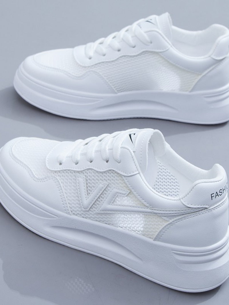 AnnemoonSneaks | Women’s Trendy Sneakers-White-4.5-State of Style
