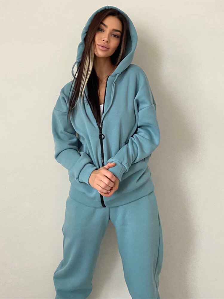 AnnesPakje | Women’s Tracksuit-Blue-S-State of Style