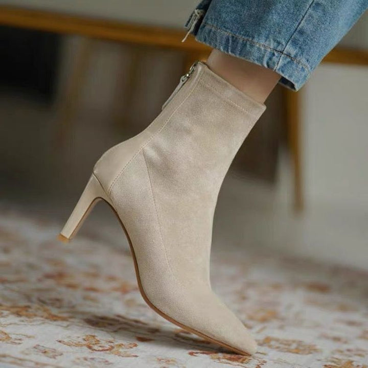AnnesShoes I Ankle boots for women-Beige-2.5-State of Style