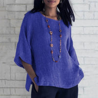 Annette Linen Top | Effortlessly Stylish and Comfortable-Blue-S-State of Style