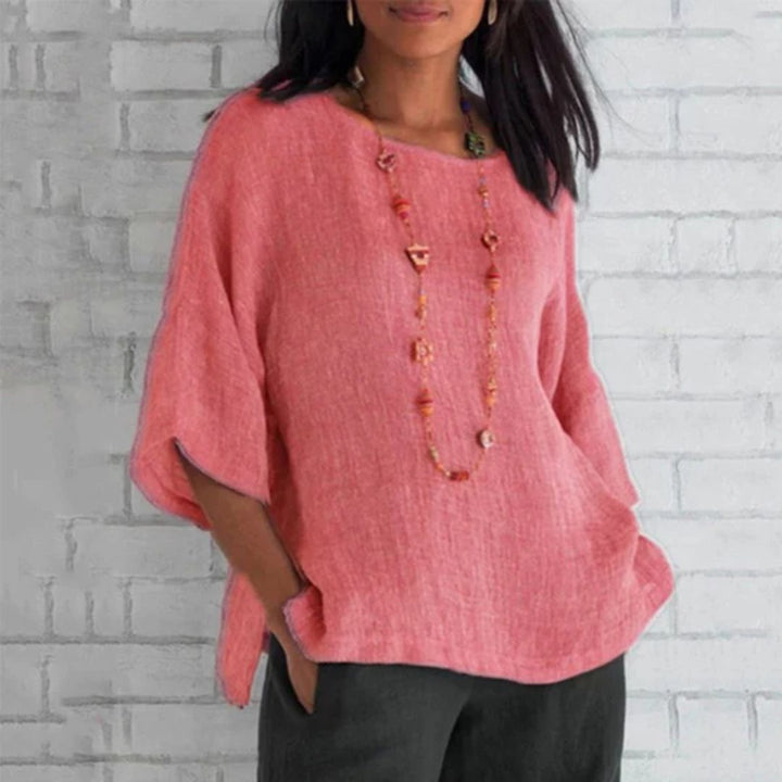 Annette Linen Top | Effortlessly Stylish and Comfortable-Pink-S-State of Style