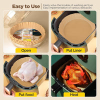 Anti-adhesive Disposable Air Fryer Liners - EasyCrisp-Square-State of Style