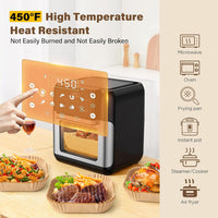 Anti-adhesive Disposable Air Fryer Liners - EasyCrisp-Square-State of Style
