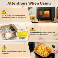 Anti-adhesive Disposable Air Fryer Liners - EasyCrisp-Square-State of Style