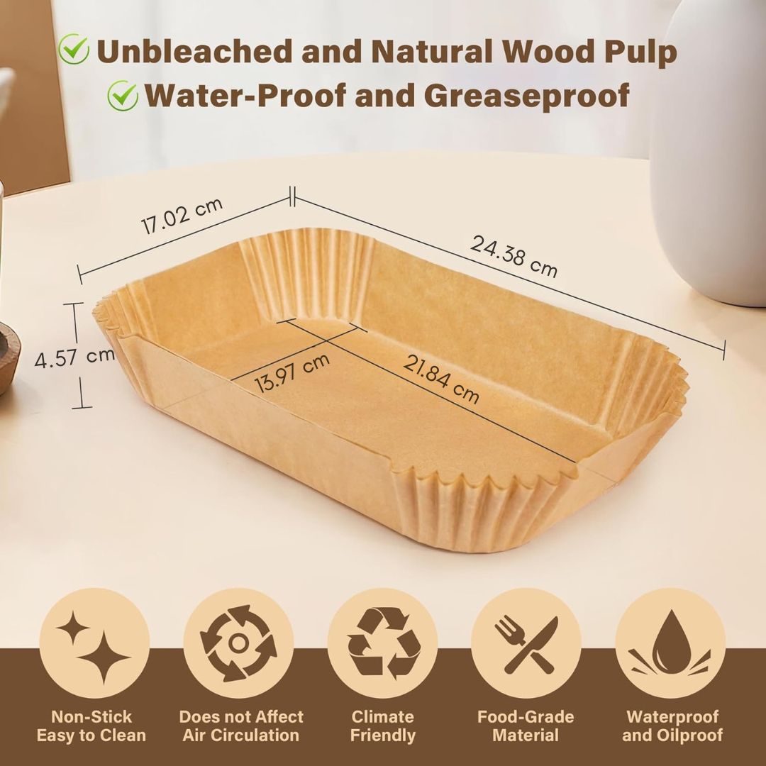 Anti-adhesive Disposable Air Fryer Liners - EasyCrisp-Square-State of Style