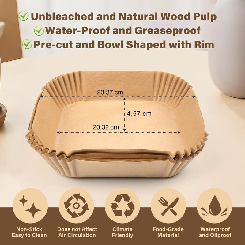 Anti-adhesive Disposable Air Fryer Liners - EasyCrisp-Square-State of Style