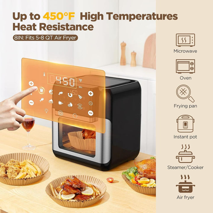 Anti-adhesive Disposable Air Fryer Liners - EasyCrisp-Square-State of Style