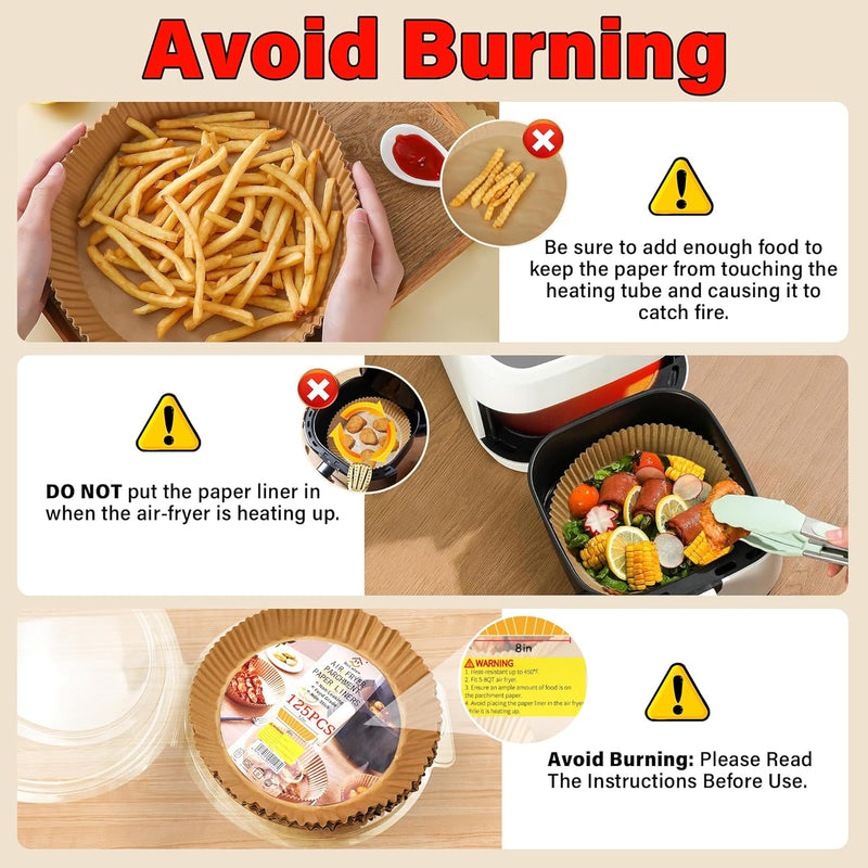 Anti-adhesive Disposable Air Fryer Liners - EasyCrisp-Square-State of Style